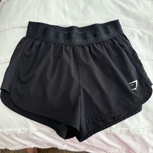Gymshark Black loose fit training shorts- Lightweight